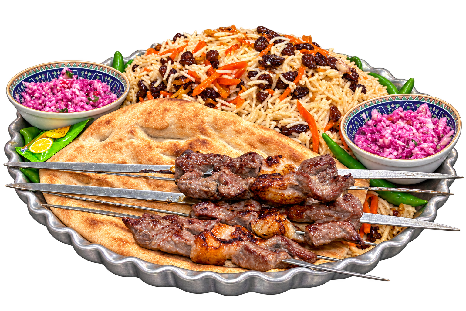 سینی شاهانه ضیافت وطن‌دار